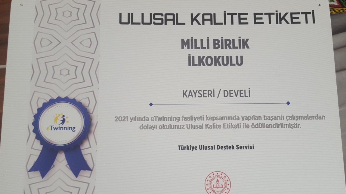 2. E TWİNNİNG ULUSAL KALİTE ETİKETİMİZ